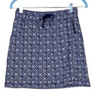 T by Talbots Women’s Faux Wrap Skirt Skort With Bike Shorts Attached  XS EUC